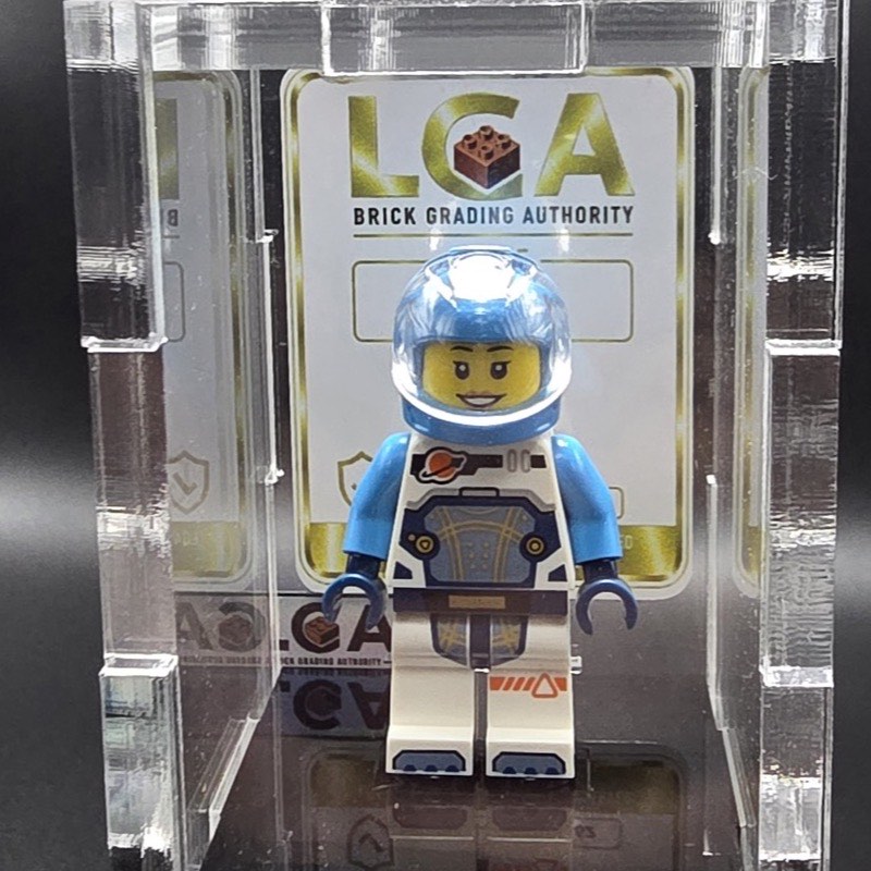 Graded minifigure in an LGA acrylic case